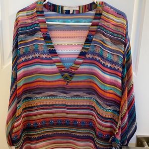 Womens blouse multi color perfect condition